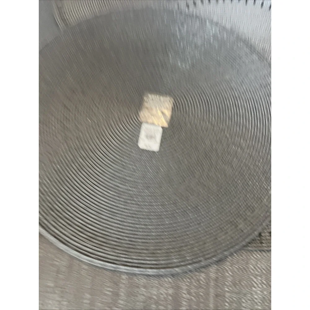 Lot Of 6 West Elm Gray Placemats Round Beaded